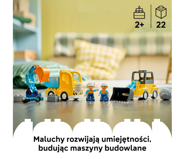 LEGO DUPLO 10475 Maszyny budowlane 3 w 1 - 1473398 - zdjęcie 4